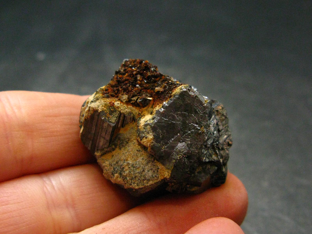 Silver Gray Terminated Bournonite Crystal from China - 34.24 Grams - 1.2"