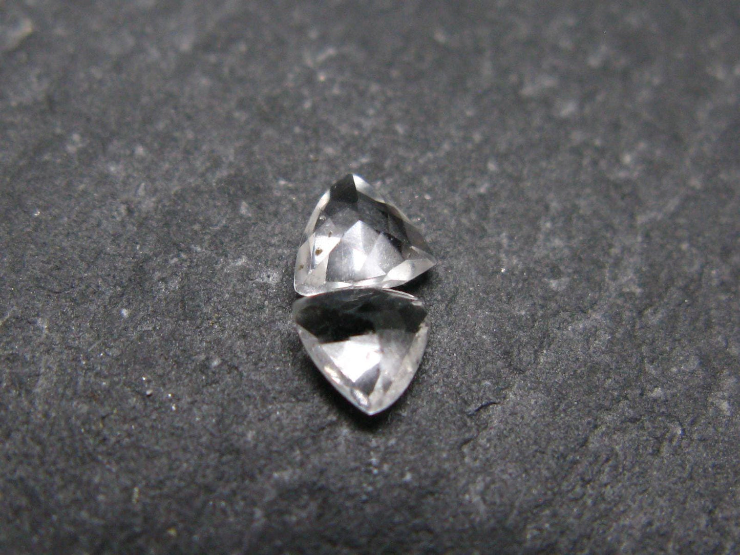 Pair of Gem Phenacite Phenakite Facetted Cut Stones From Russia - 0.35 Carats