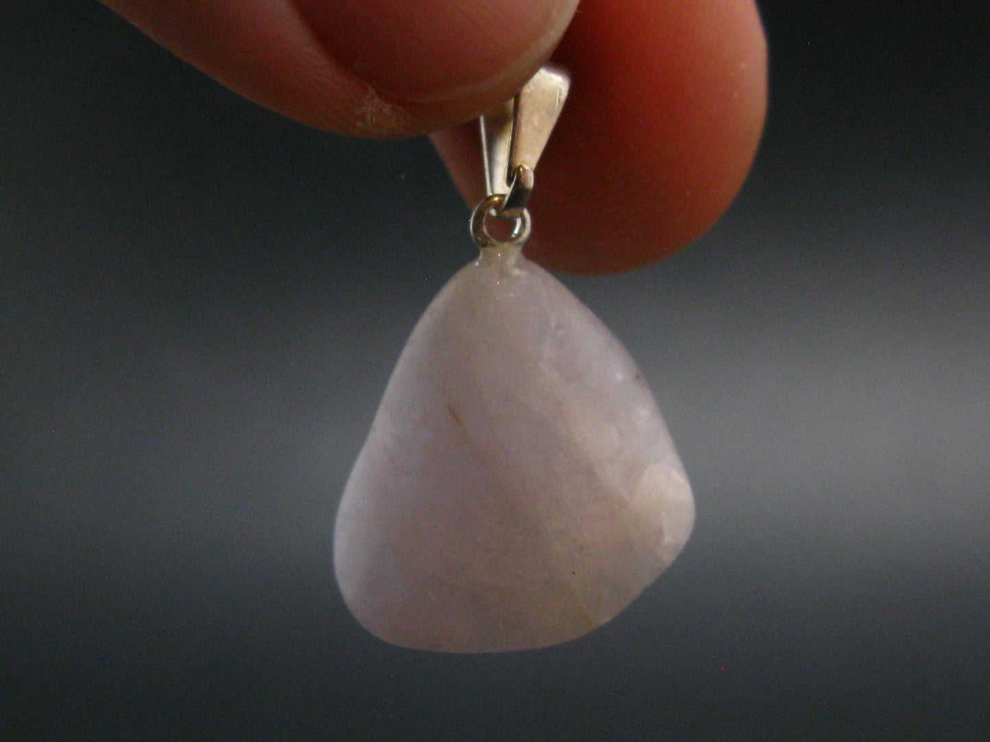 Nice Lilac Amblygonite Crystal Silver Pendant from Brazil - 0.9" - 3.25 Grams