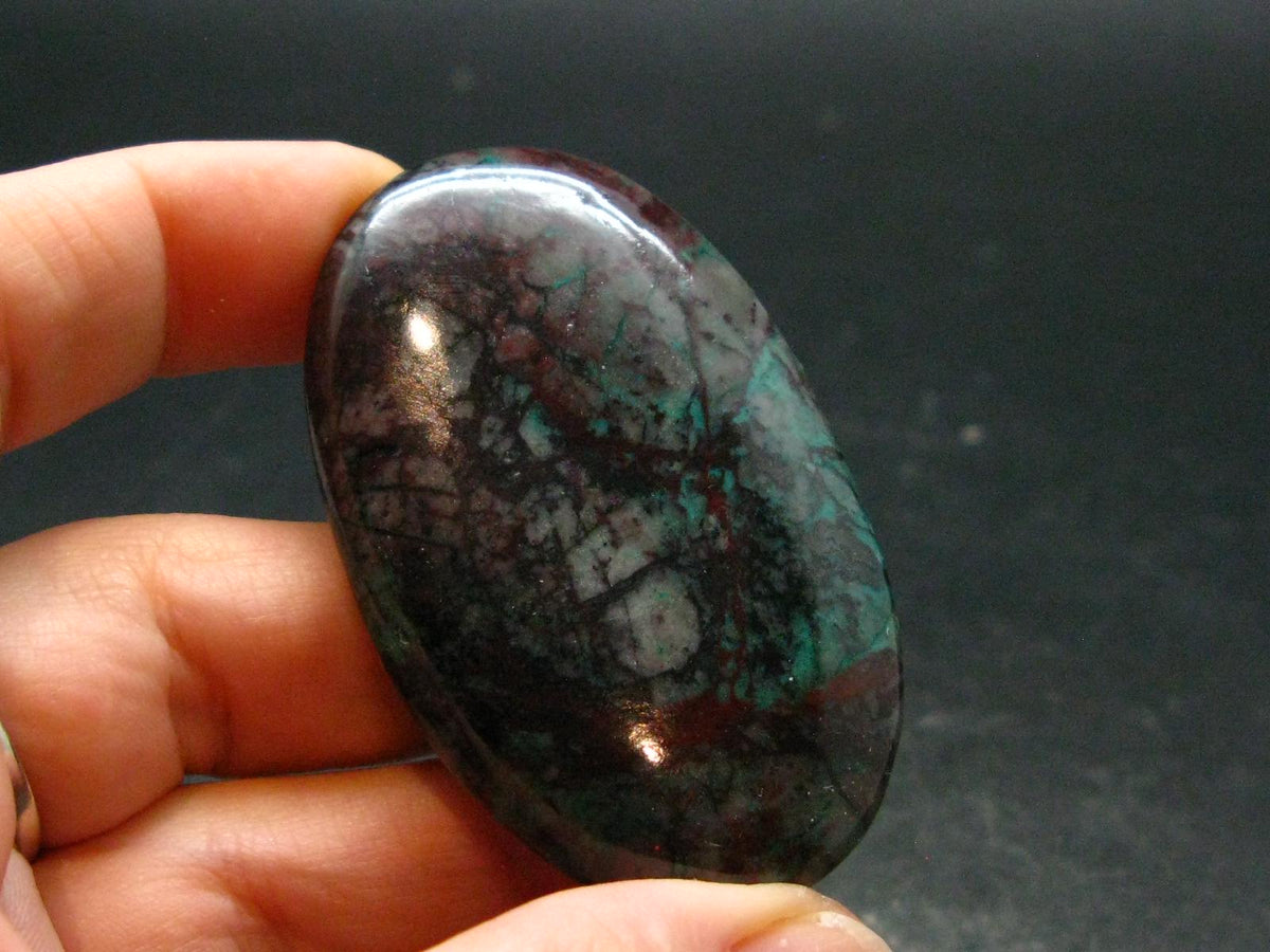 Crimson Cuprite Polished Stone from Mexico - 2.2" - 32.18 Grams