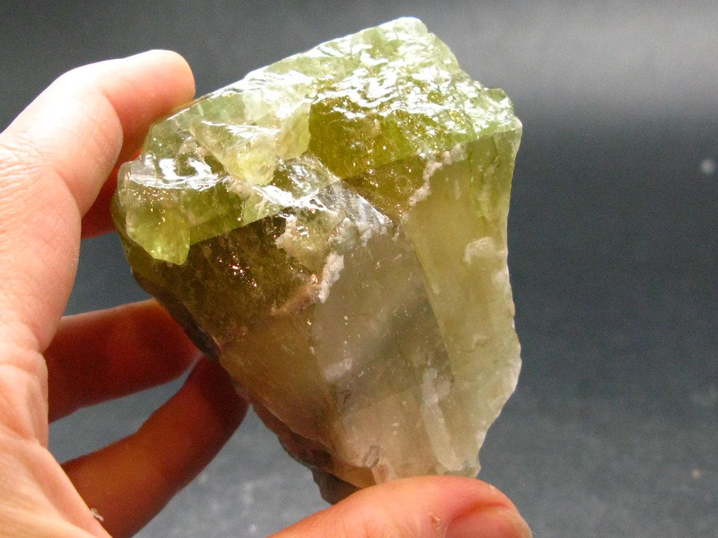 Green Brownish Calcite Crystal from Mexico - 190.15 Grams - 2.9"
