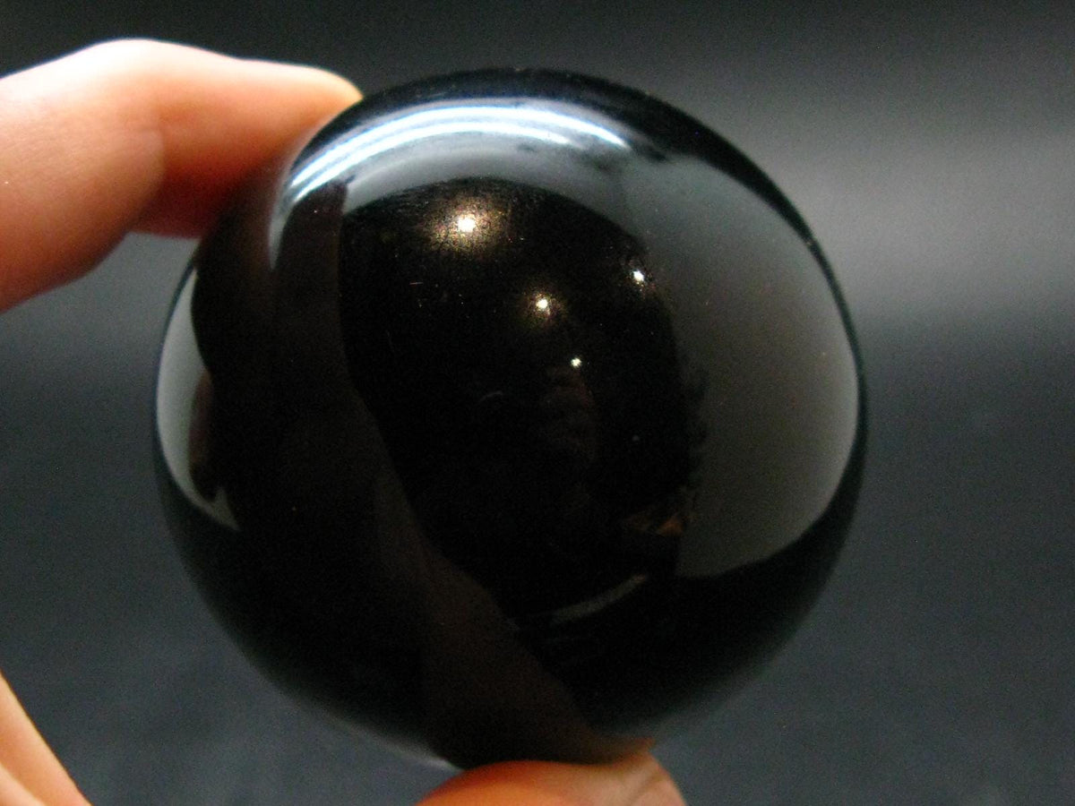 Black Obsidian Sphere From Mexico - 2.1"
