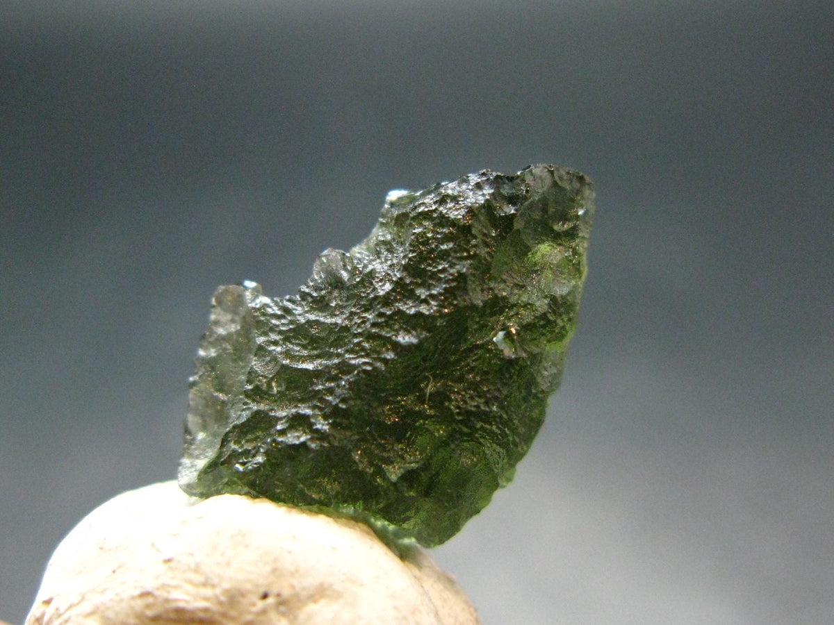 Moldavite Tektite Raw Piece from Czech Republic - 0.6" - 6.70 Carats - 1.34 Grams