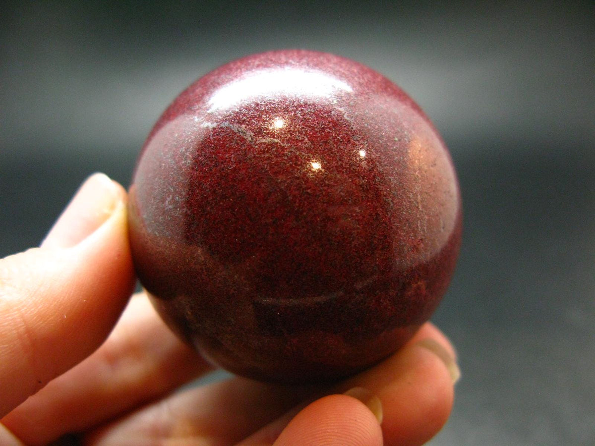 Large Cinnabar Ball Sphere from Spain - 216.27 Grams - 1.8"