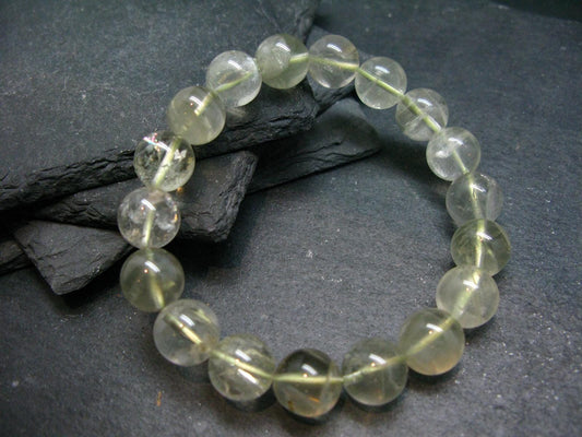 Sanidine Gold Labradorite Genuine Bracelet ~ 7 Inches ~ 12mm Round Beads