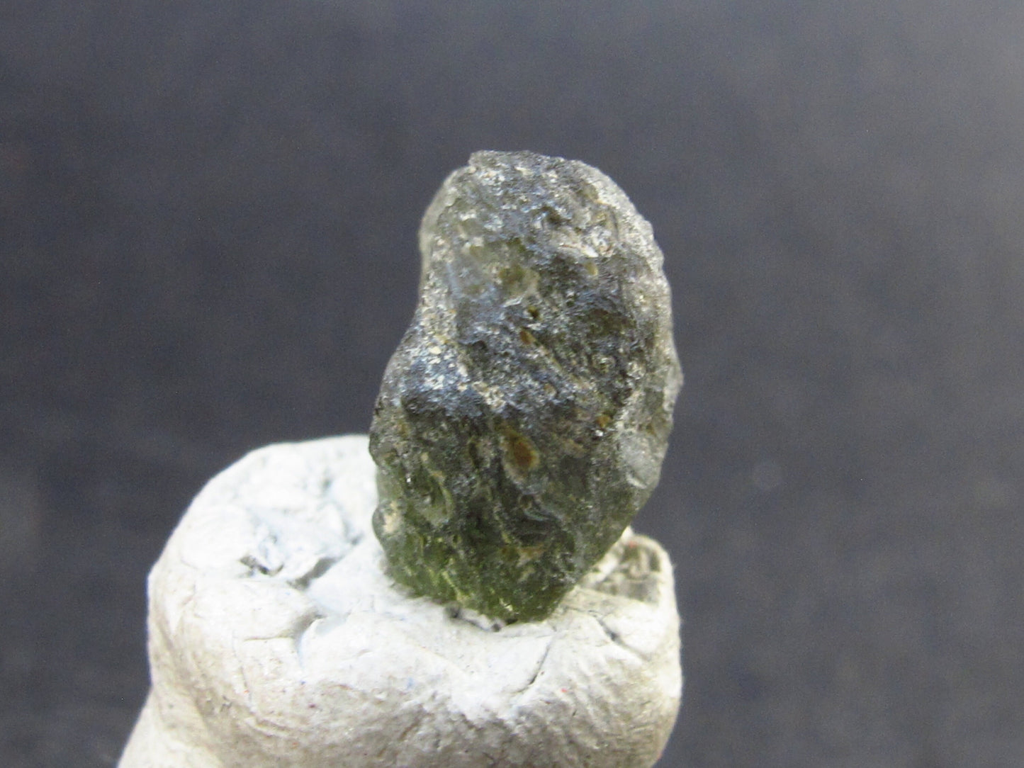 Moldavite Tektite Raw Piece from Czech Republic - 0.4" - 5.05 Carats - 1.01 Grams