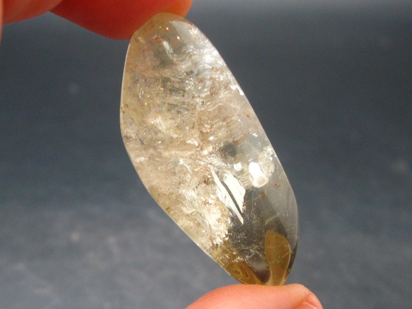 Nice Untreated Unheated Citrine Tumbled Stone from Zambia - 83.5 Carats - 1.7"
