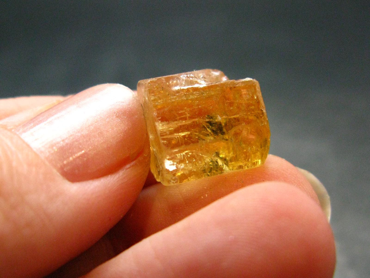 Gem Heliodor Golden Beryl Crystal From Tajikistan - 13.15 Carats - 0.5"