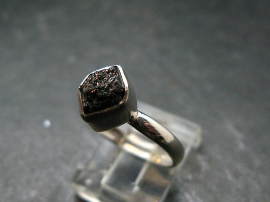 Terminated Brookite Crystal Silver Ring From Arkansas - Size 7 - 2.25 Grams