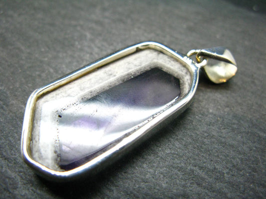 Atomic Trapiche Amethyst Sterling Silver Pendant From Brazil - 1.8" - 10.08 Grams