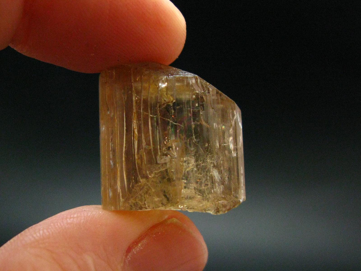 Large Perfect Golden Scapolite Crystal from Tanzania - 6.91 Grams - 1.8"