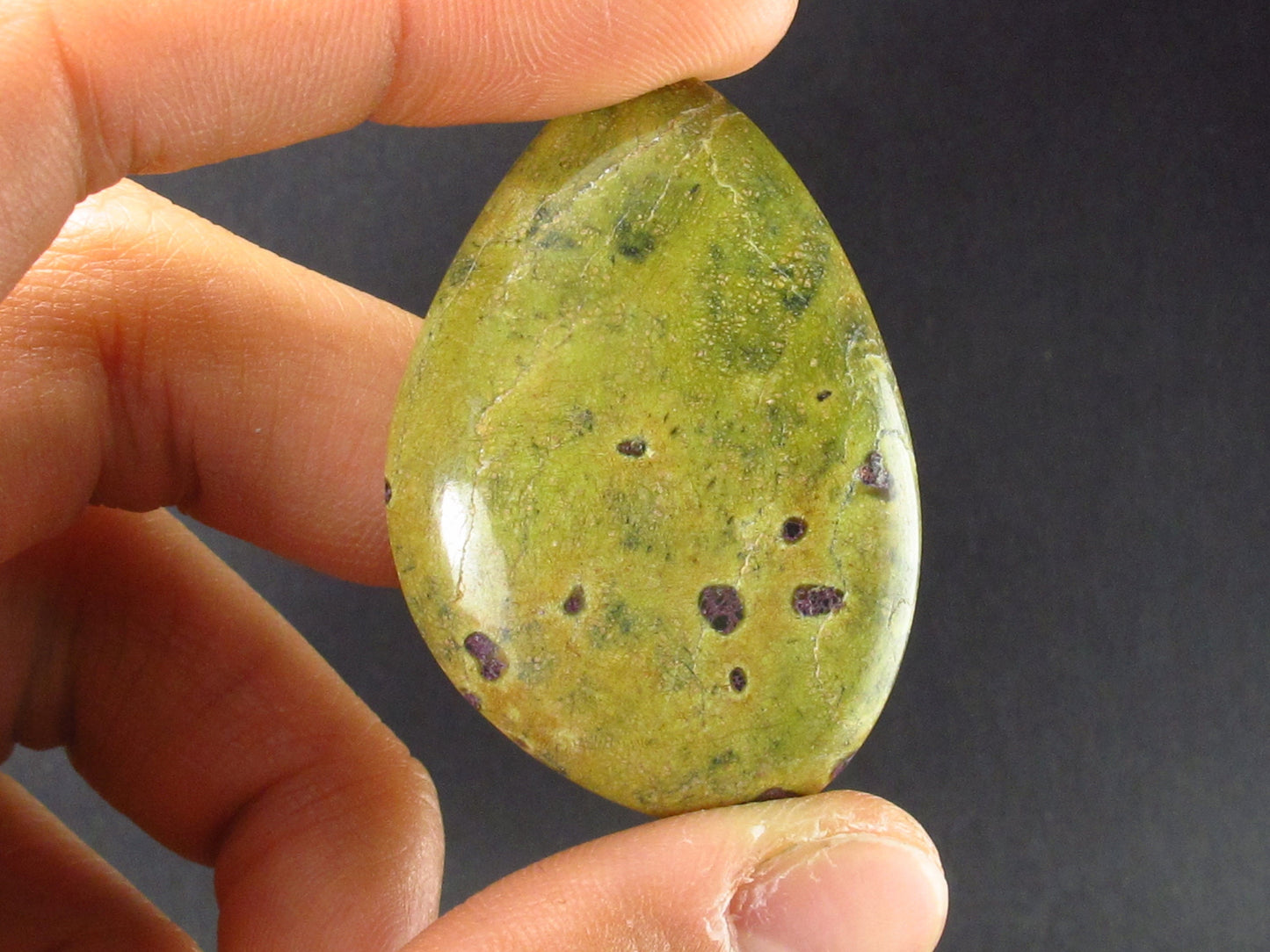 Rare Atlantasite Stichtite + Serpentine Cabochon from Australia - 1.7"