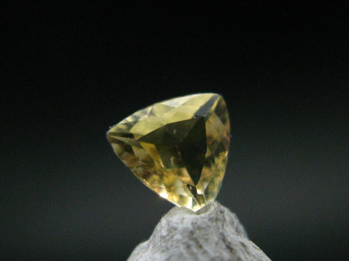Golden Facetted Herderite Cut Gem From Brazil - 0.67 Carats