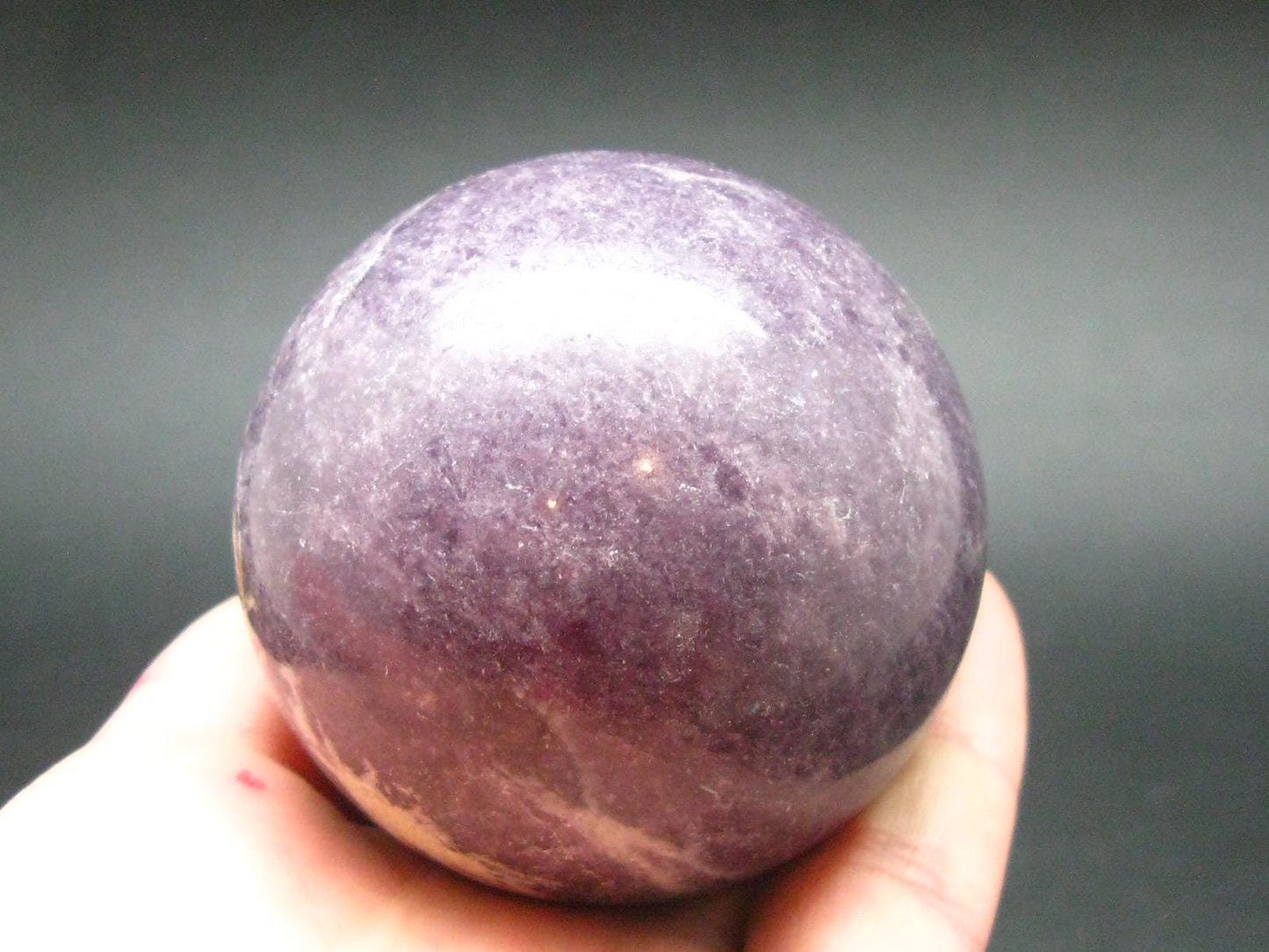Lepidolite sphere from Brazil - 1.9"
