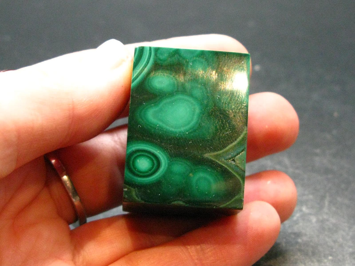Rich Vibrant Green Malachite Box From Congo - 1.3" - 38.06 Grams