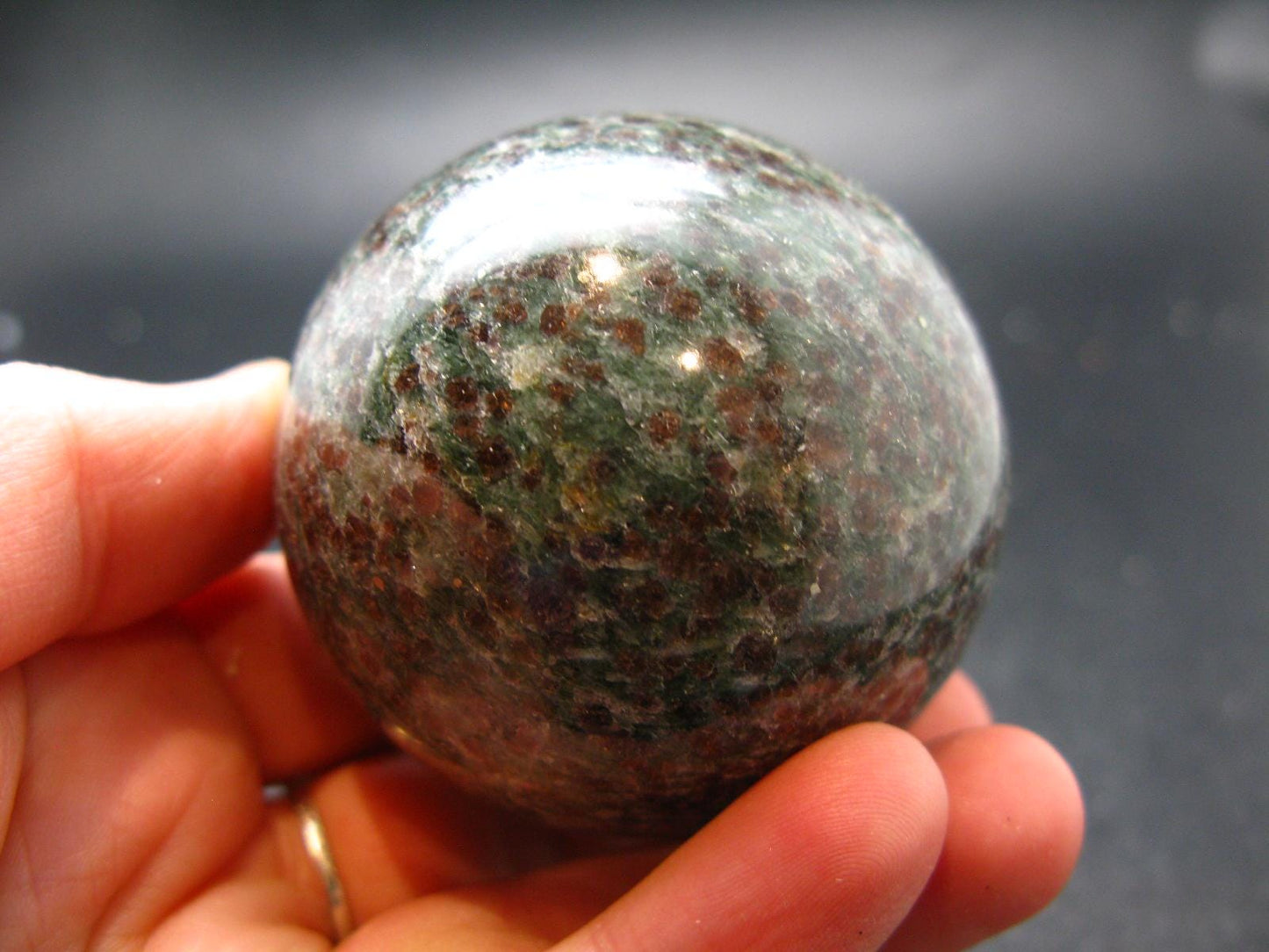 Rare Eclogite Ball Sphere From Norway - 2.1"