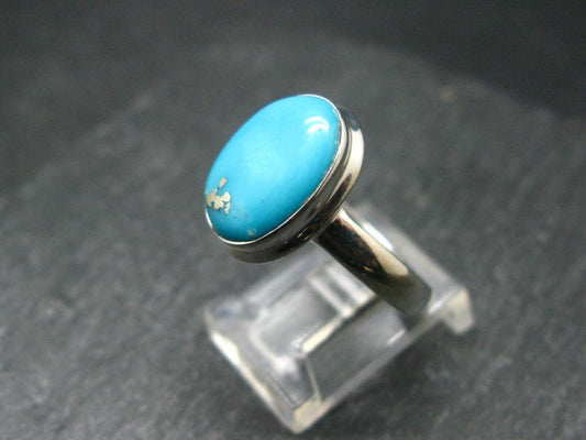 Genuine Turquoise Sterling Silver Ring - 4.36 Grams - Size 9