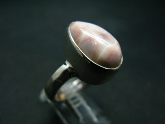 Natrolite Sterling Silver Ring From Indonesia - Size 8