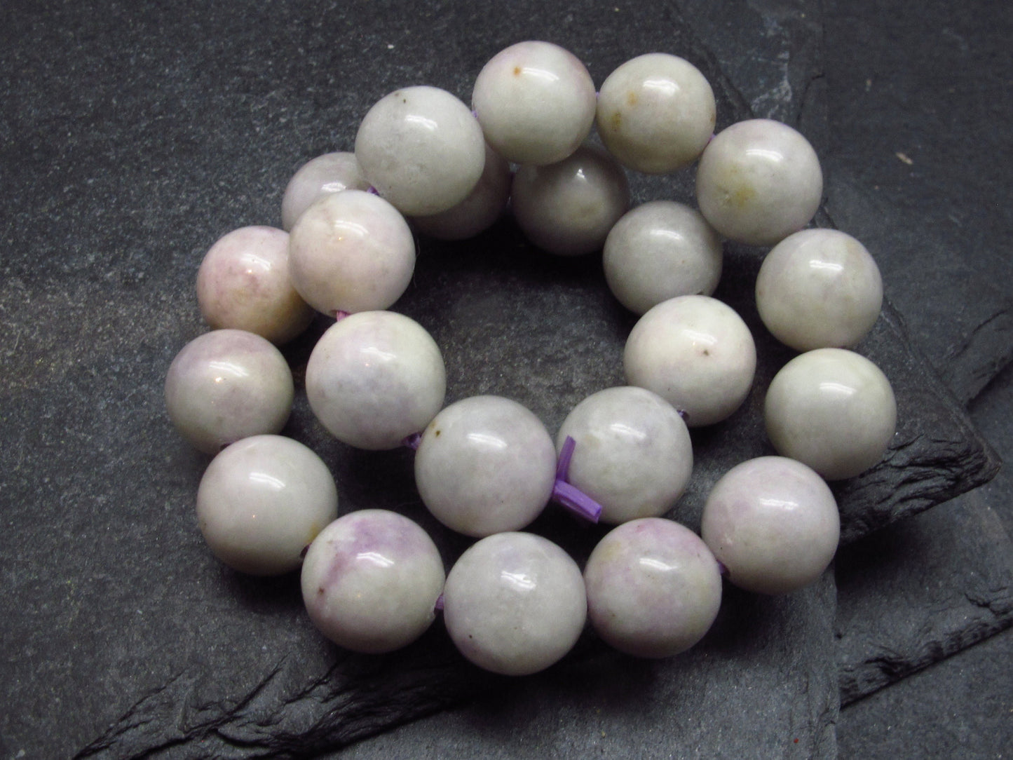 Hackmanite Genuine Bracelet ~ 7 Inches ~ 9mm Round Beads