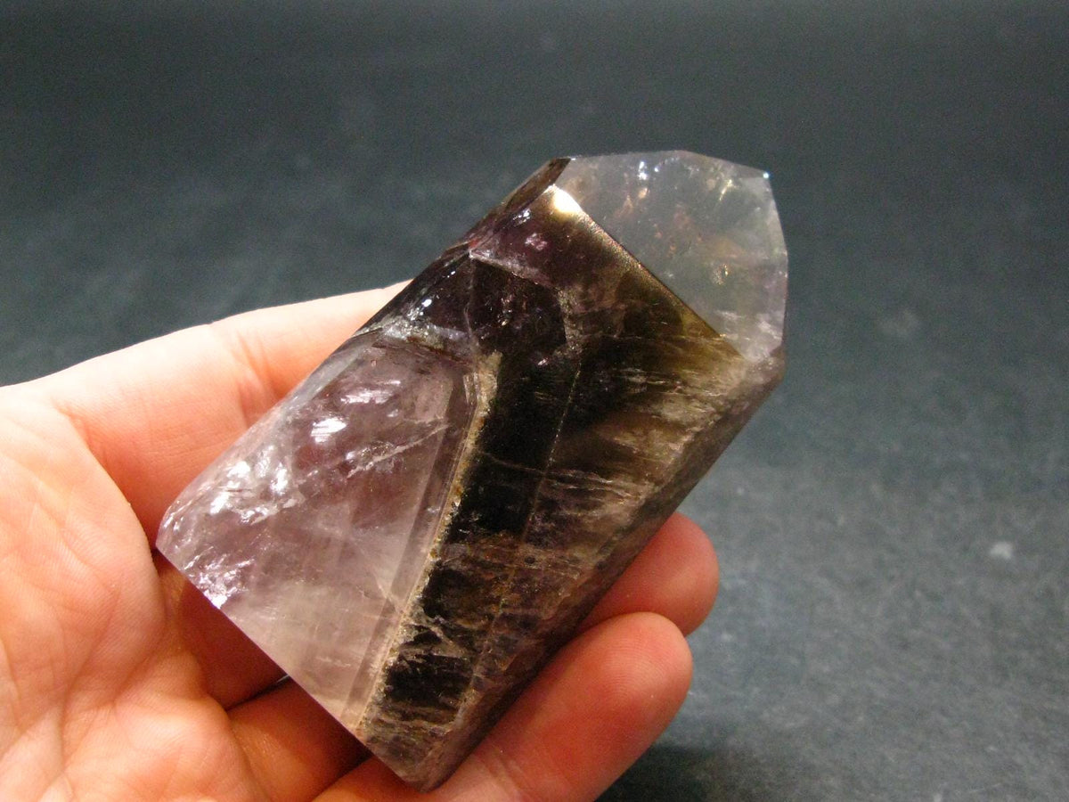 Cacoxenite Amethyst Polished Crystal From Brazil - 2.7"