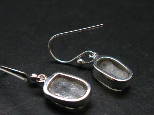 Natrolite Silver Earrings From Russia - 2.84 Grams