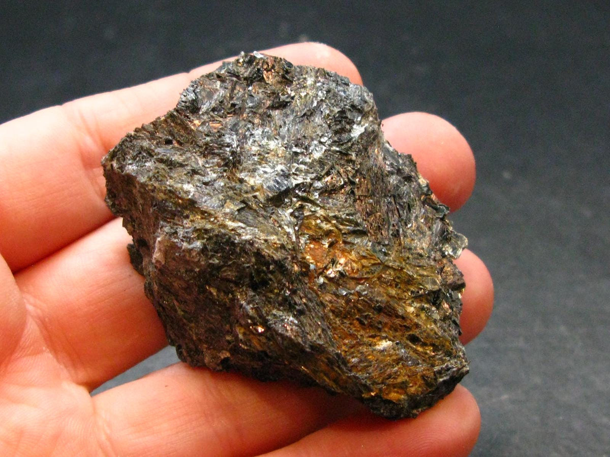 Rare Nuumite Nuummite Raw Piece From Greenland - 45.06 Grams - 2.1"