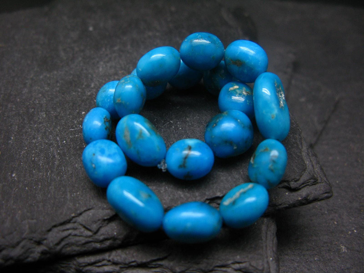 Turquoise Genuine Untreated Bracelet ~ 7 Inches ~ 10mm Tumbled Beads
