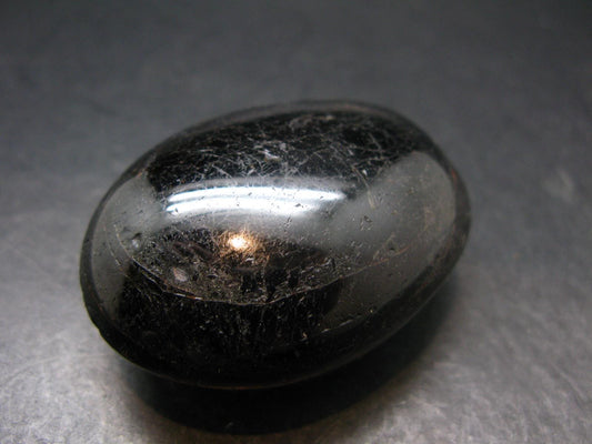 Fine Black Tourmaline Tumbled Stone From Namibia - 2.3"