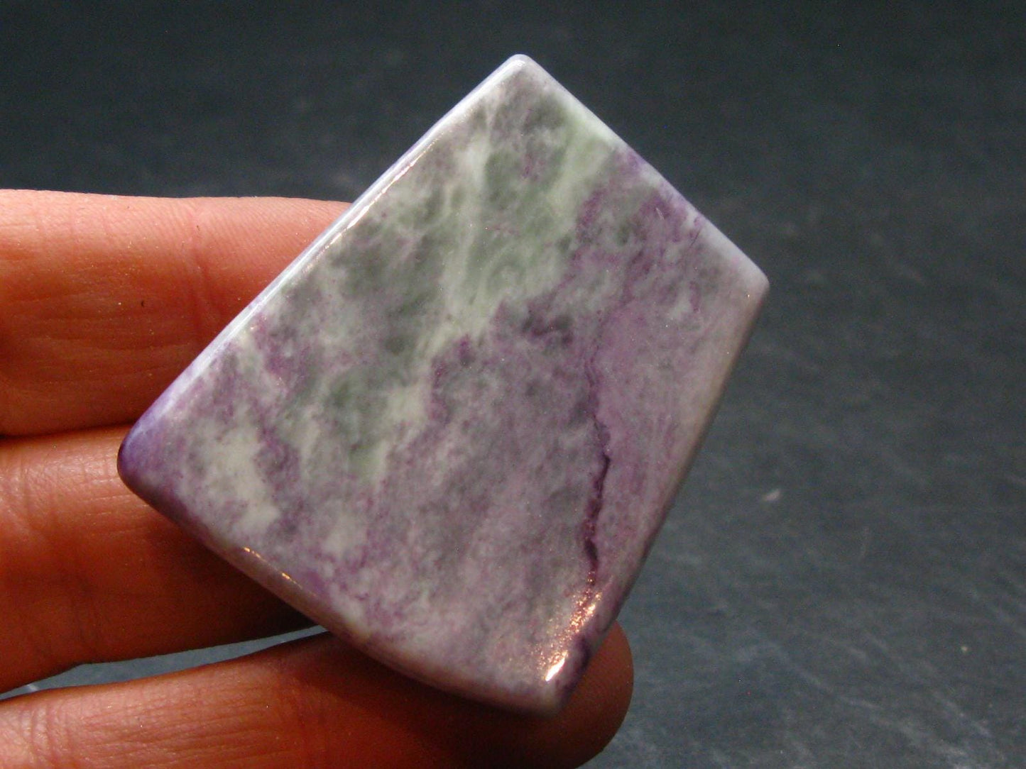 Very Rare Kammererite Chrome Clinochlore Tumbled Stone from Turkey - 1.6" - 19.0 Grams