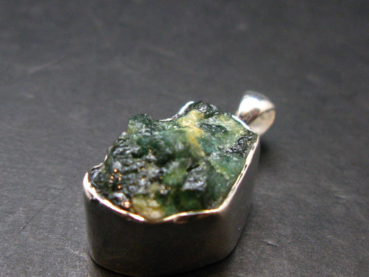 Blue Lazulite Silver Pendant From Pakistan - 1.0" - 5.39 Grams