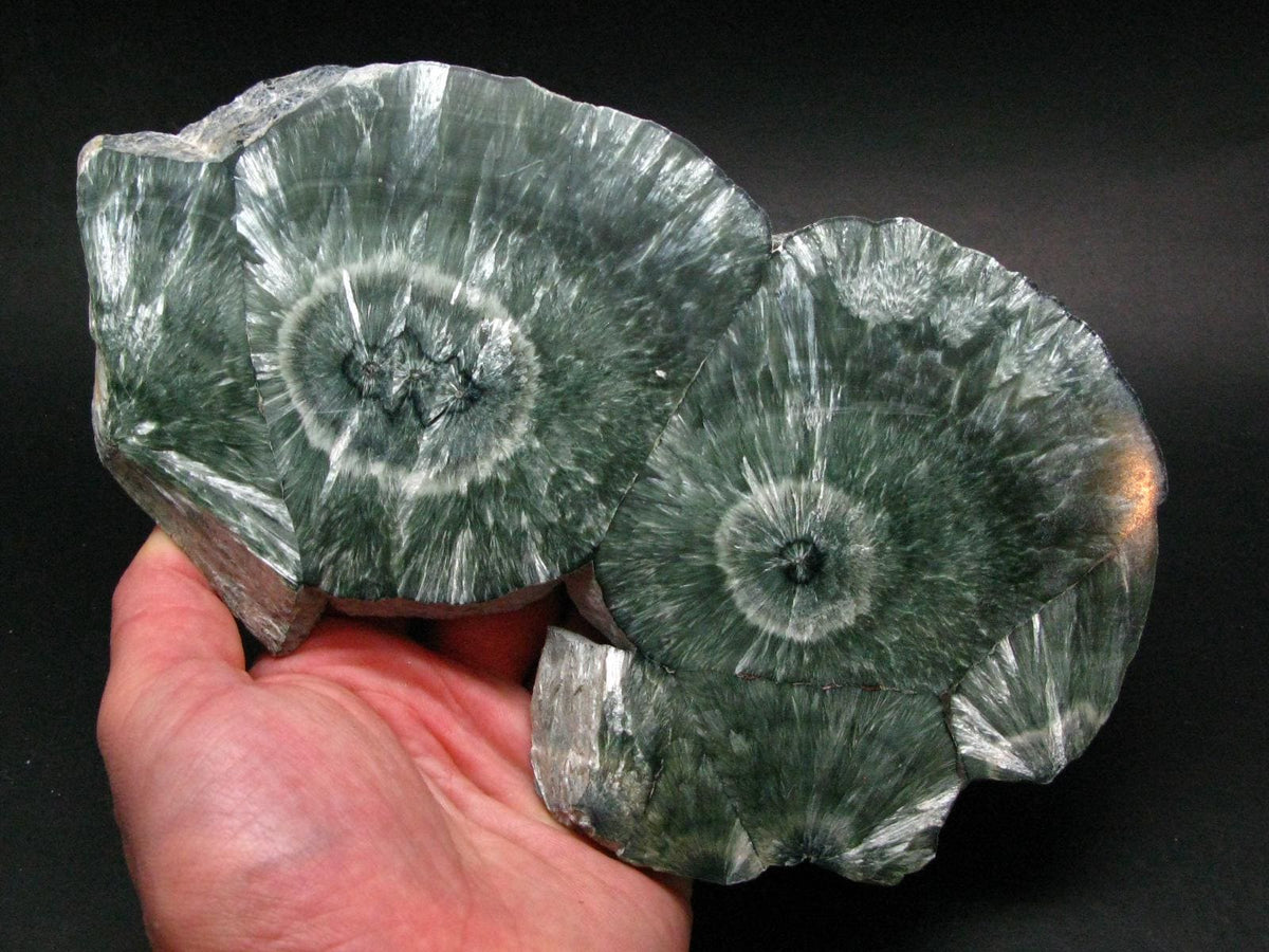 Nice Polished Seraphinite Clinochlore Stalactite Slab From Russia - 8.6" - 490 Grams