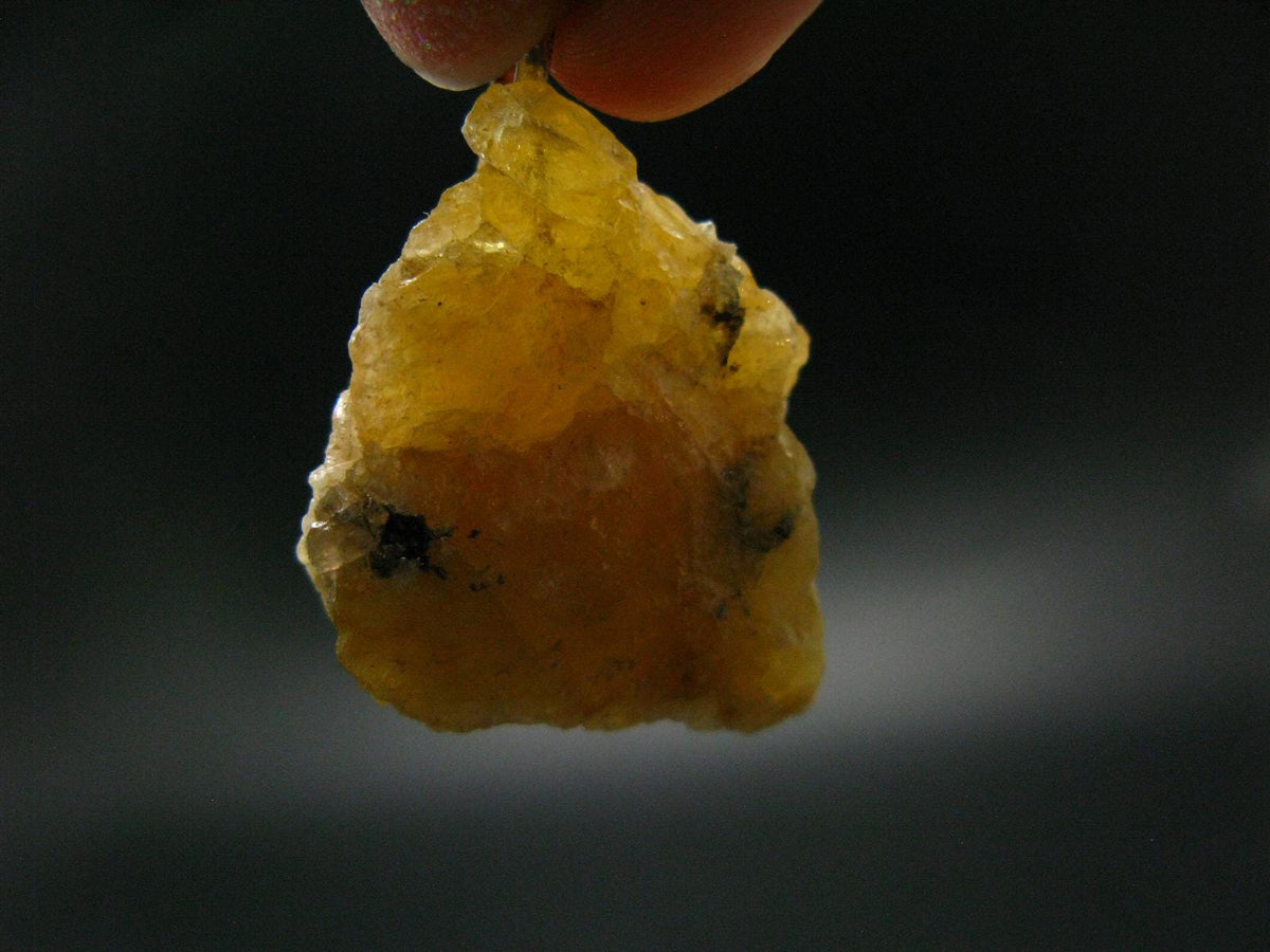 Heliodor (Yellow Beryl) Crystal Silver Pendant From Brazil - 1.4" - 10.37 Grams