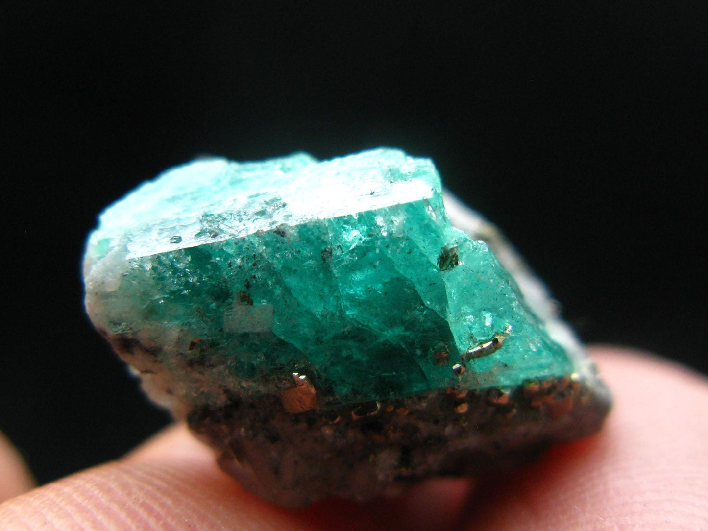Emerald Beryl Crystal On Matrix From Colombia - 0.9"- 5.05 Grams