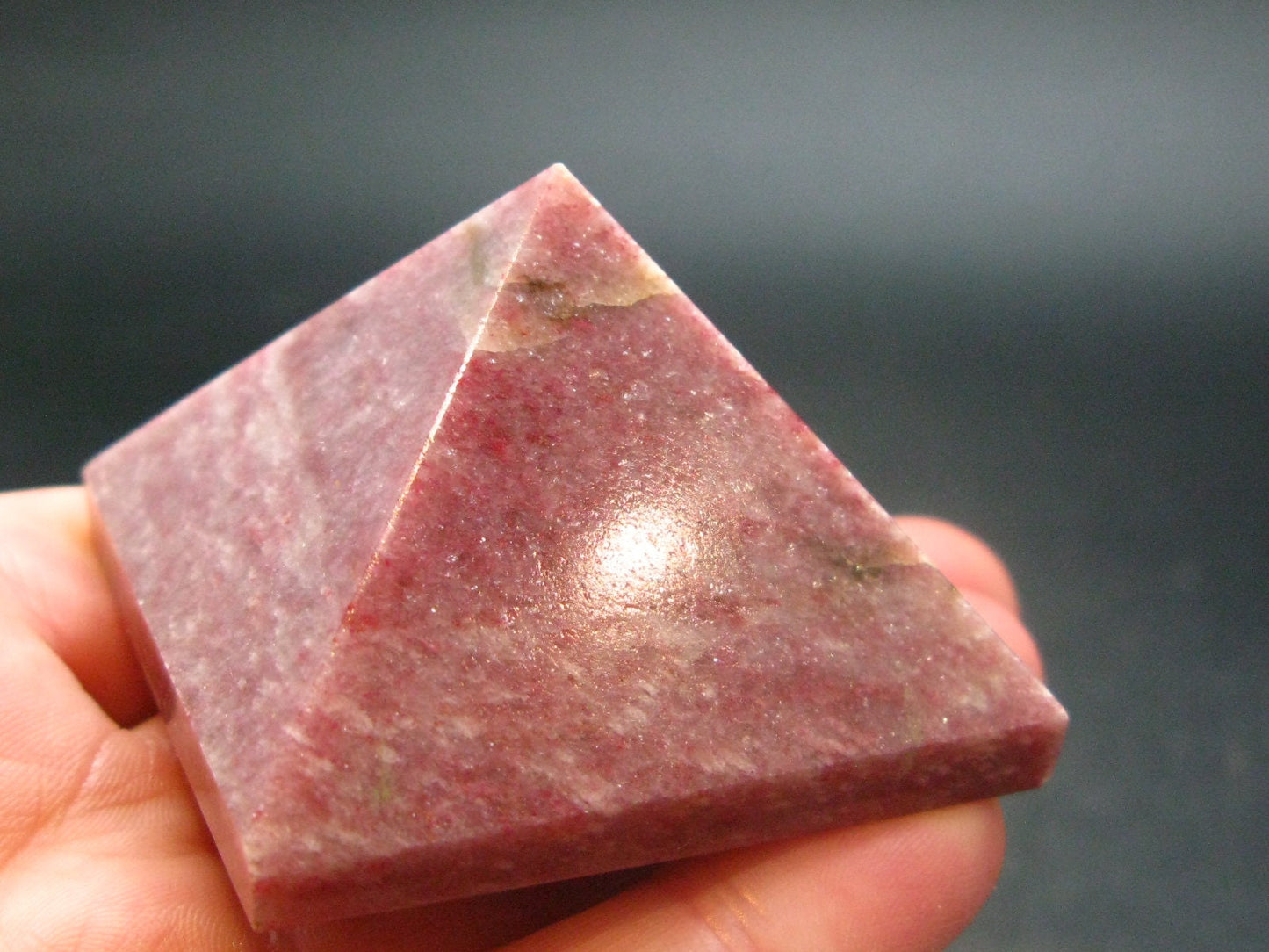 Rare Red Thulite Pyramid From Norway - 1.9" - 92.75 Grams