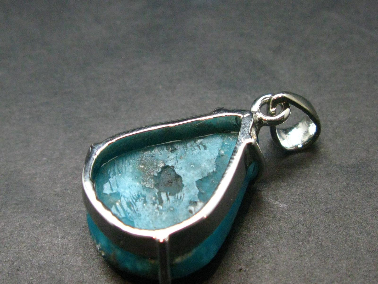 Turquoise Silver Pendant - 1.2" - 5.38 Grams