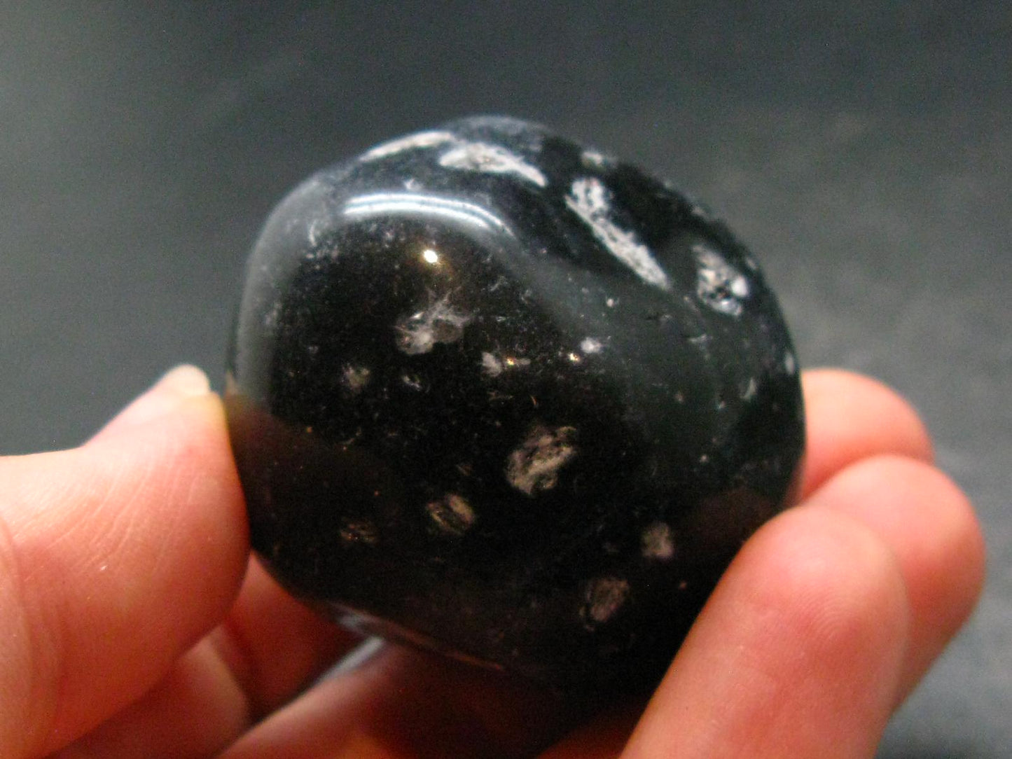 Cintamani Pearl of Fire Tumbled Stone from Indonesia - 1.5" - 53.93 Grams