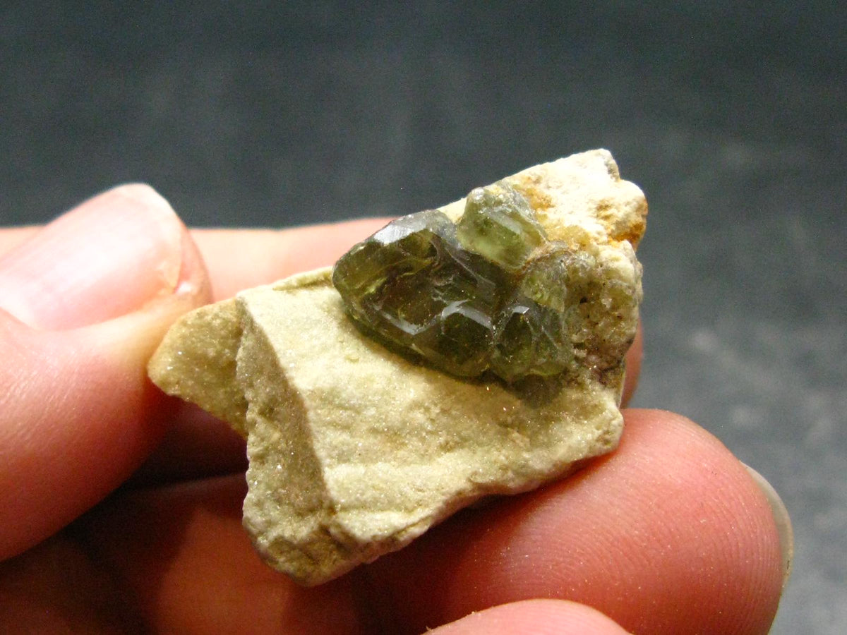 Rare Demantoid Garnet Cluster from Madagascar - 1.1" - 8.71 Grams