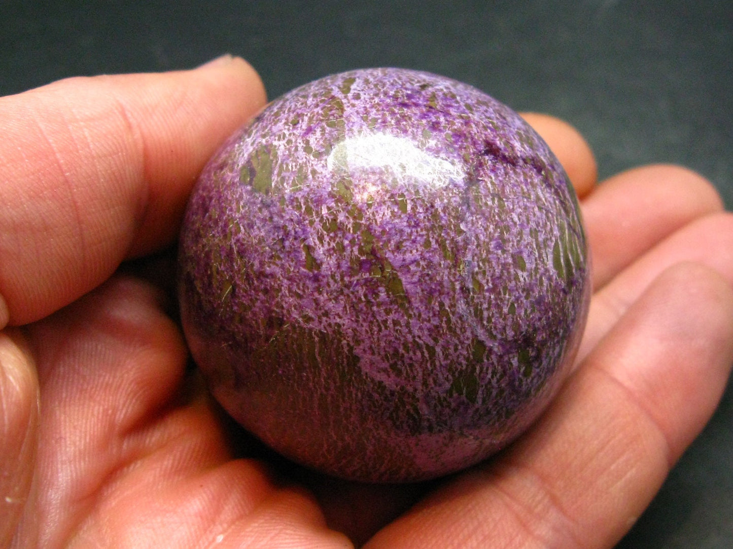 Rare Rich Purple Stichtite Sphere Ball From Australia - 1.8" - 109 Grams