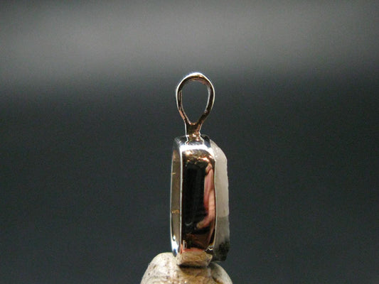 Phenakite Phenacite Crystal Silver Pendant From Russia - 0.7" - 1.27 Grams