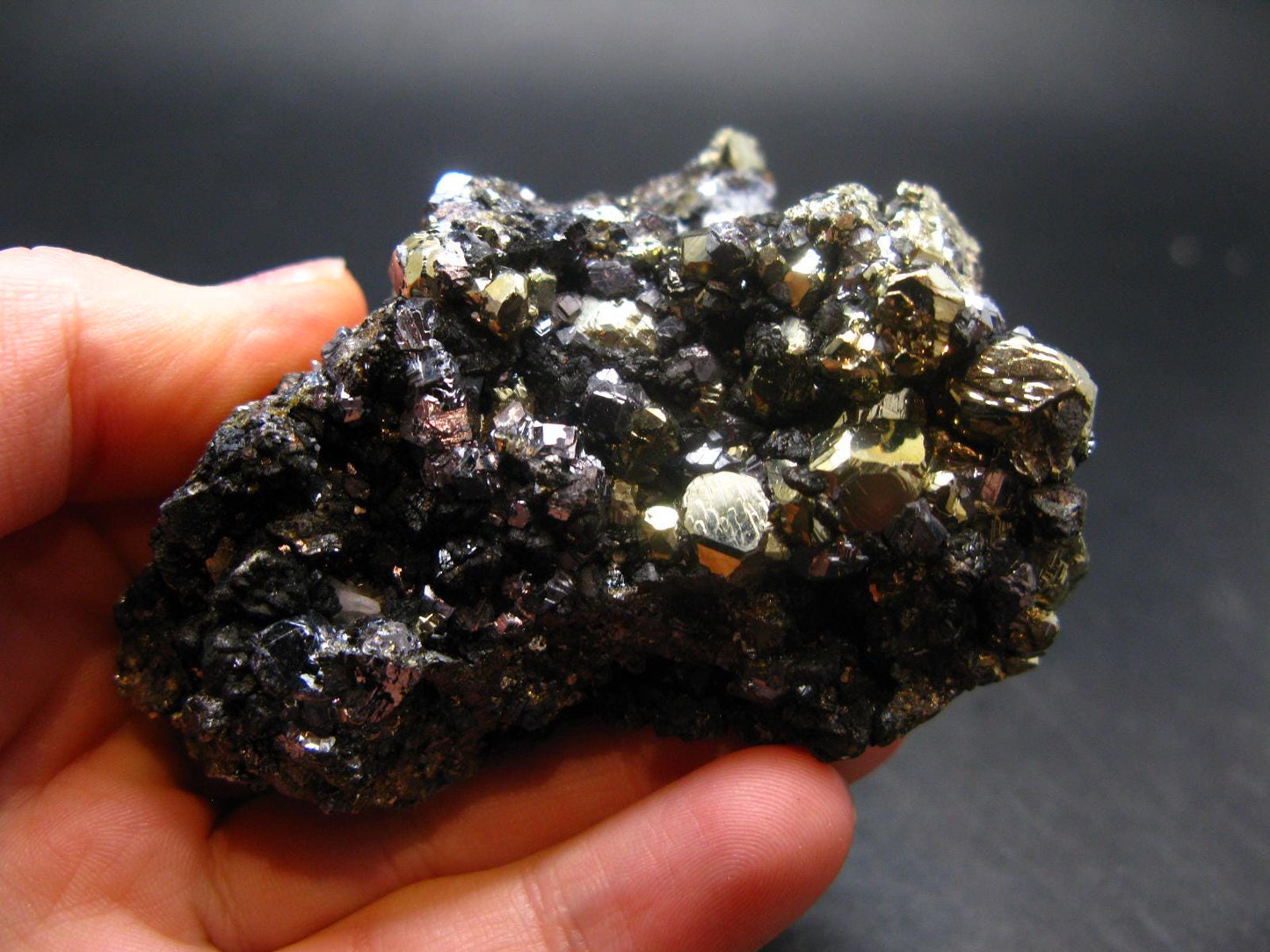 Rare Galena Sphalerite & Pyrite Cluster From Peru - 2.8" - 172.86 Grams