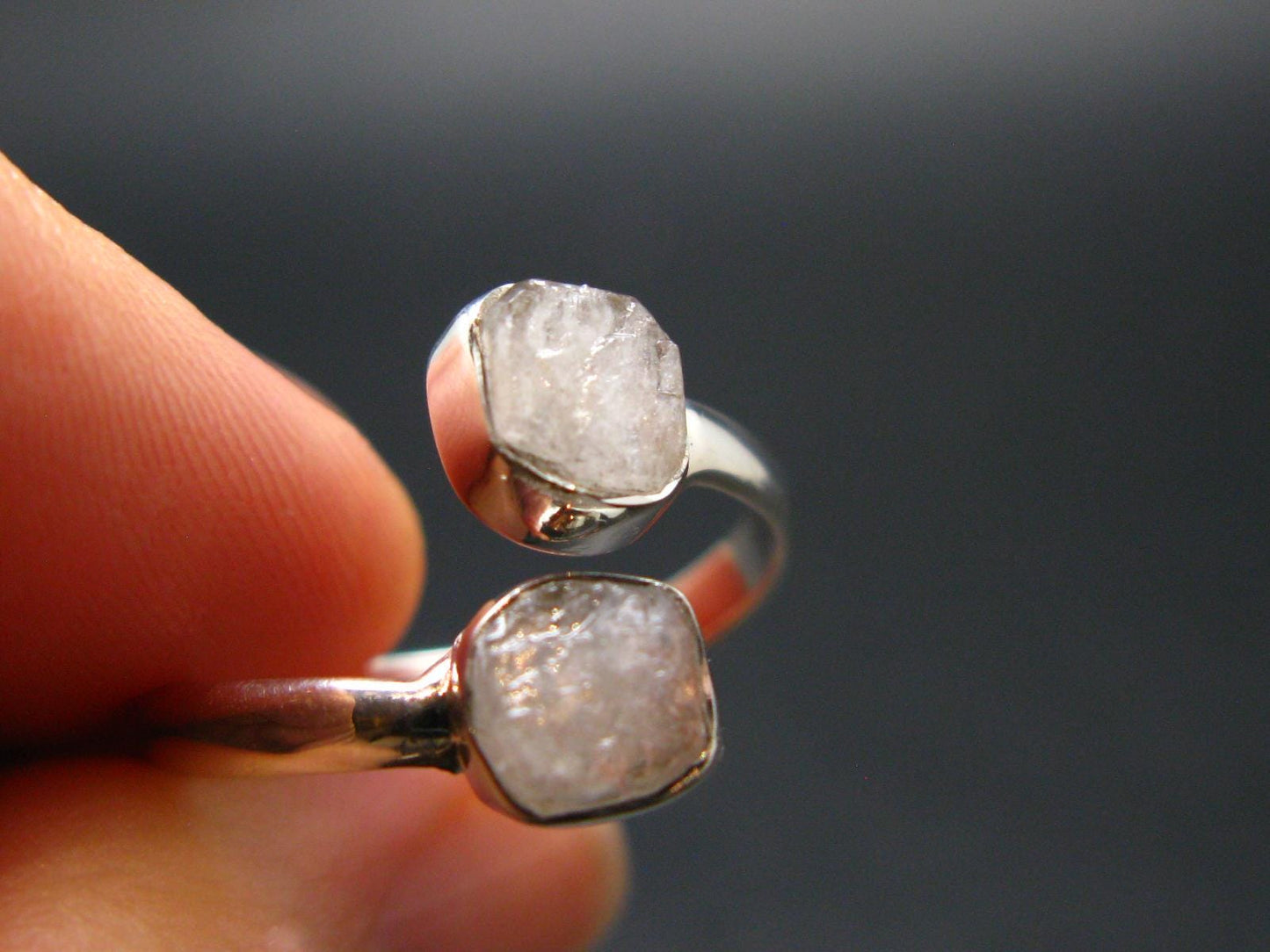 Natrolite Silver Ring From Russia - 2.15 Grams - Size 9