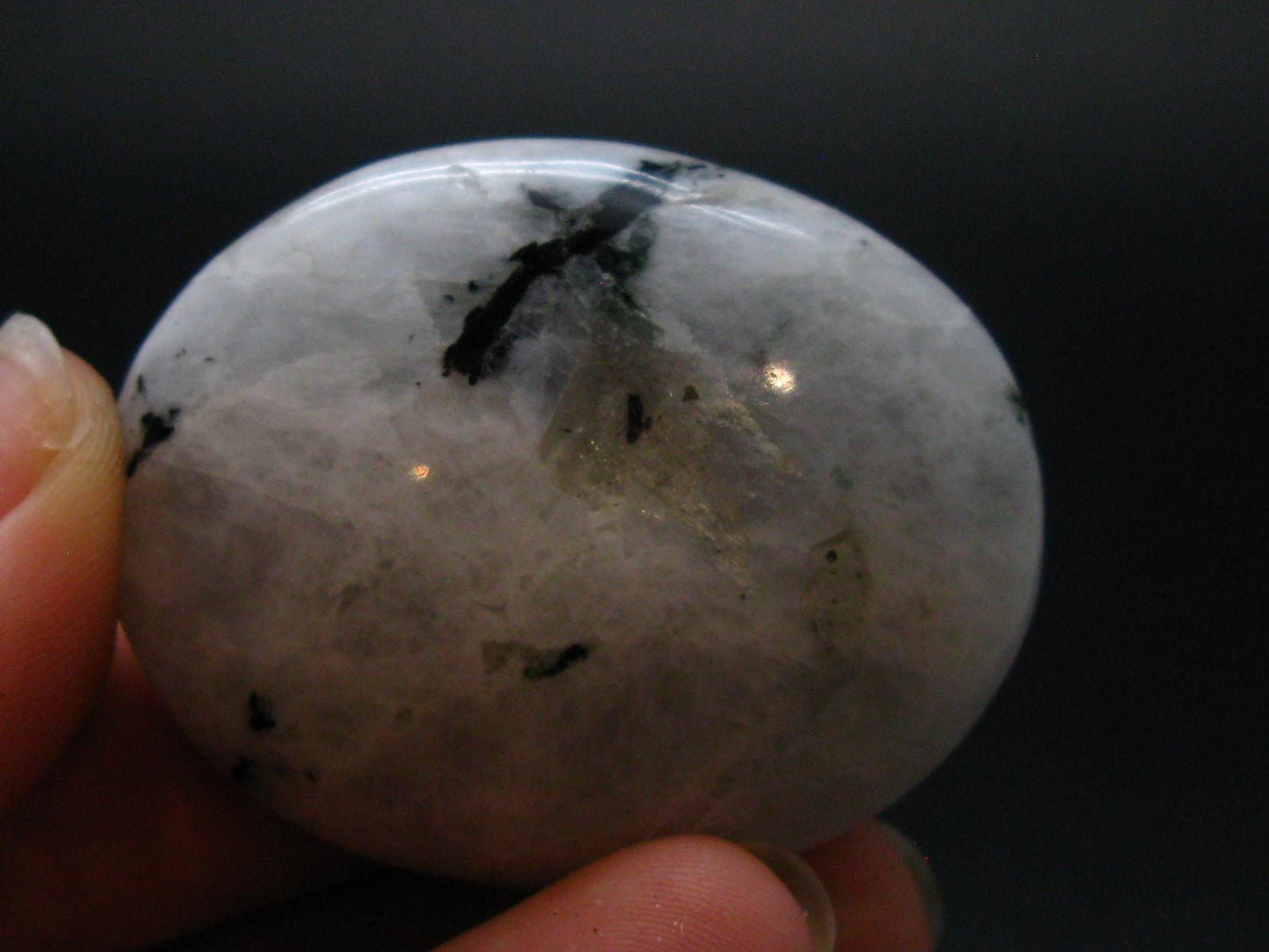 Moonstone Polished Stone from India - 1.8" - 43.22 Grams