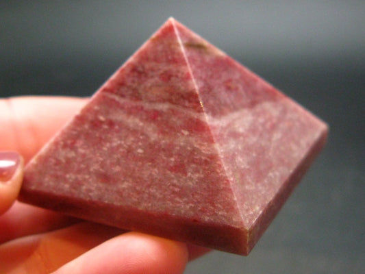 Rare Red Thulite Pyramid From Norway - 1.9" - 92.75 Grams