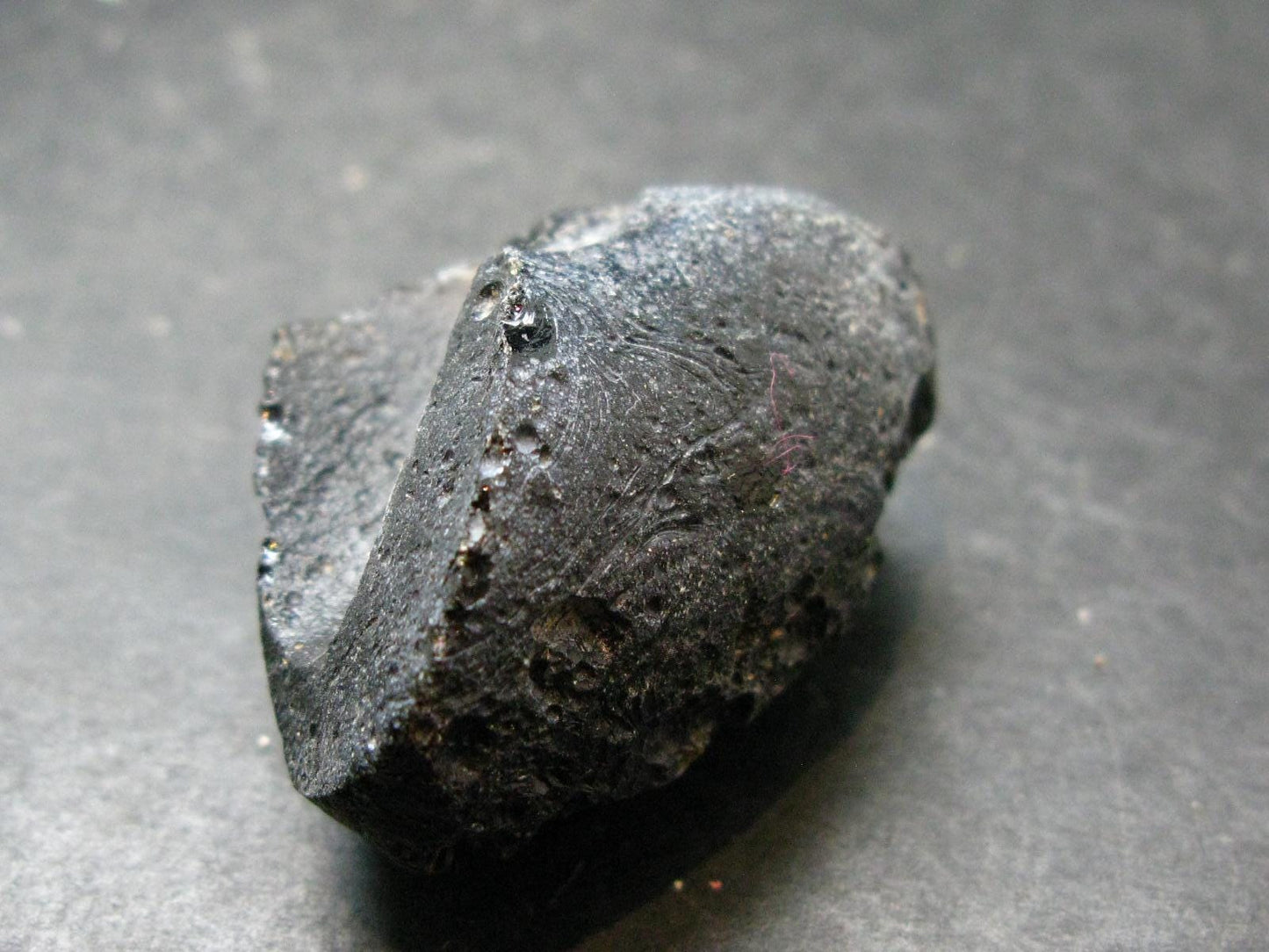 Rare Large Black Tibetan Tektite Raw Piece from Tibet - 1.6" - 30.50 Grams