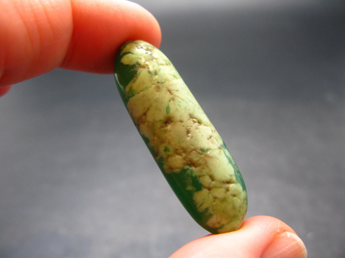 Rich Green Chrysoprase Polished Tumbled Stone From Australia - 1.6"