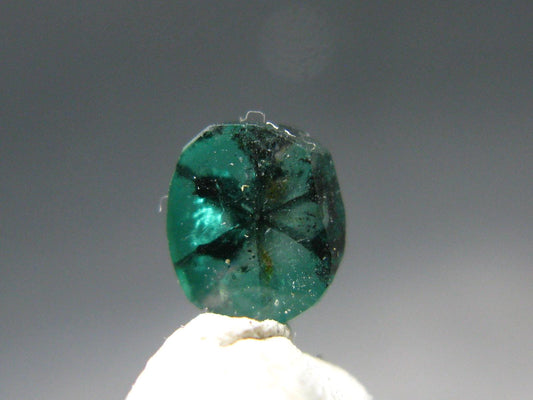 Beautiful Rare Gem Trapiche Emerald From Colombia - 0.59 Carats - 6x5mm