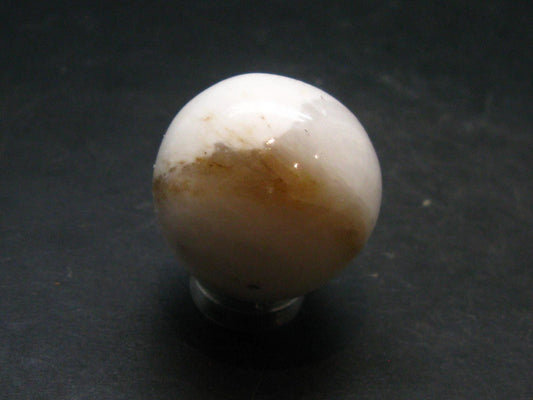 Rare White Barite Sphere From Norway - 1.1"