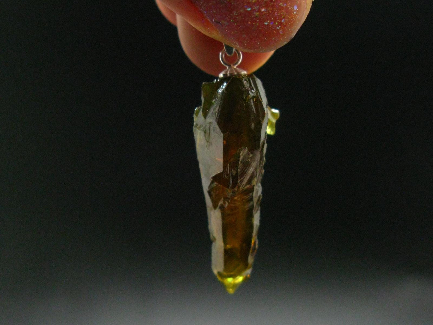 Zincite Zinkite Crystal 925 Silver Pendant From Poland - 1.5" - 7.14 Grams