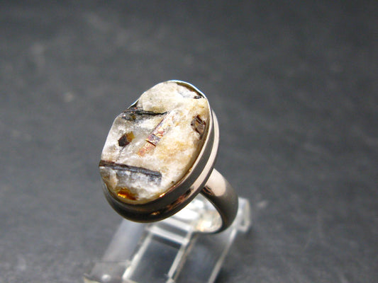 Astrophylite Astrophyllite Silver Ring From Russia - Size 5 - 4.9 Grams