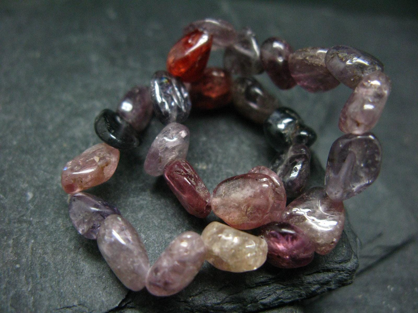 Spinel Genuine Bracelet ~ 7.5 Inches ~ 8mm Tumbled Beads